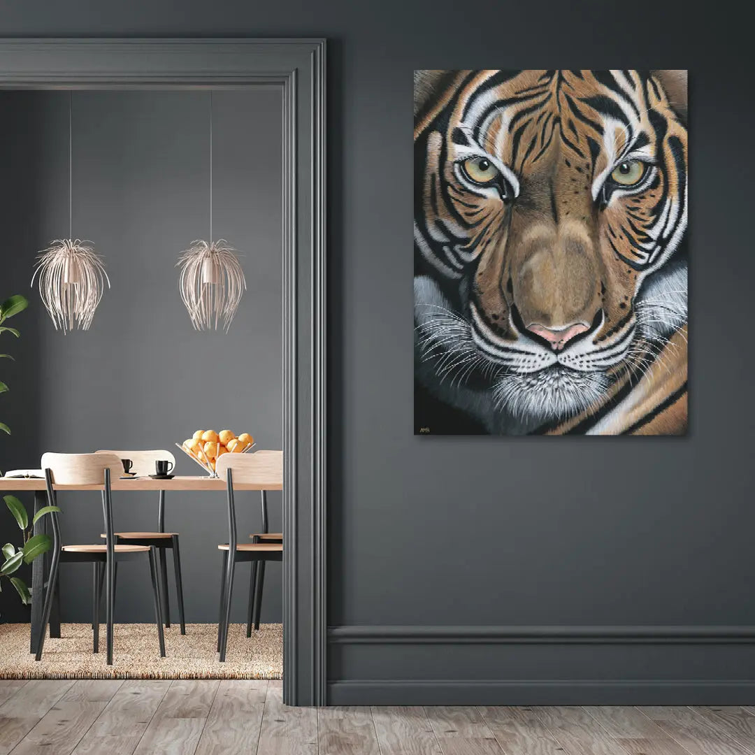 Abhiru - Tiger Painting Art by Anne-Marie Bloor