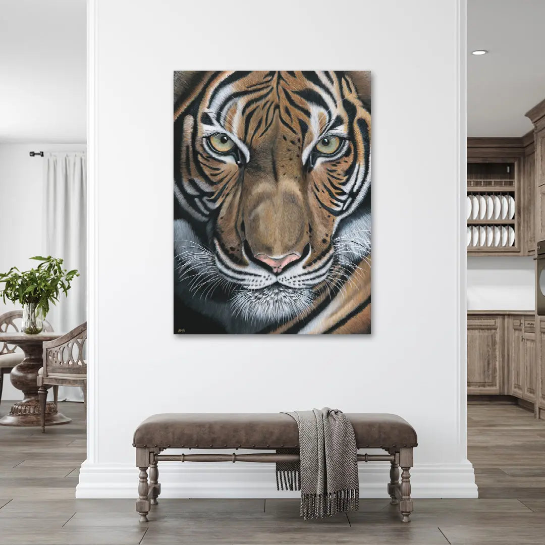 Abhiru - Tiger Painting Art by Anne-Marie Bloor