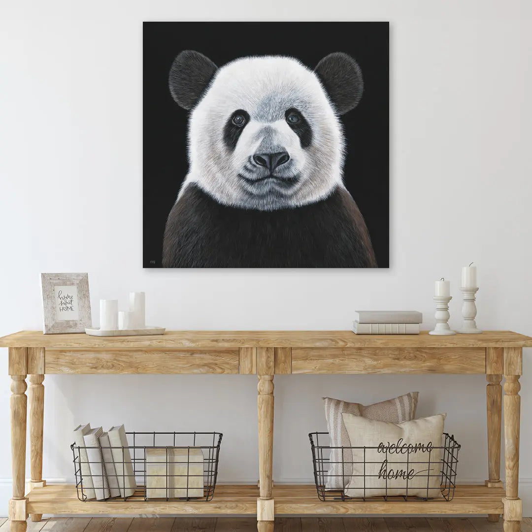 Bamboo - Giant Panda Painting Art by Anne-Marie Bloor
