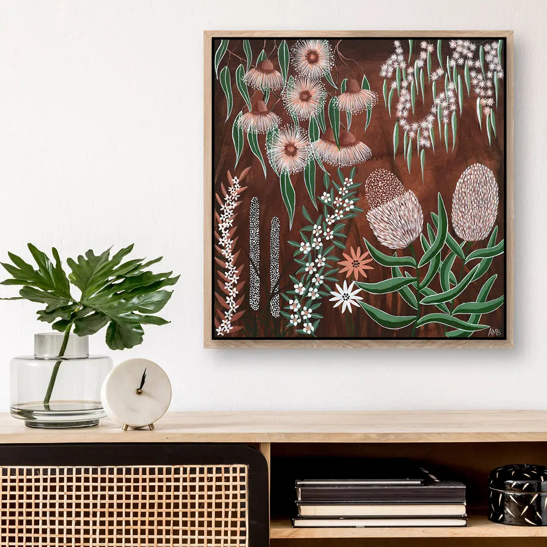 Banksia Blooms Print Art by Anne-Marie Bloor