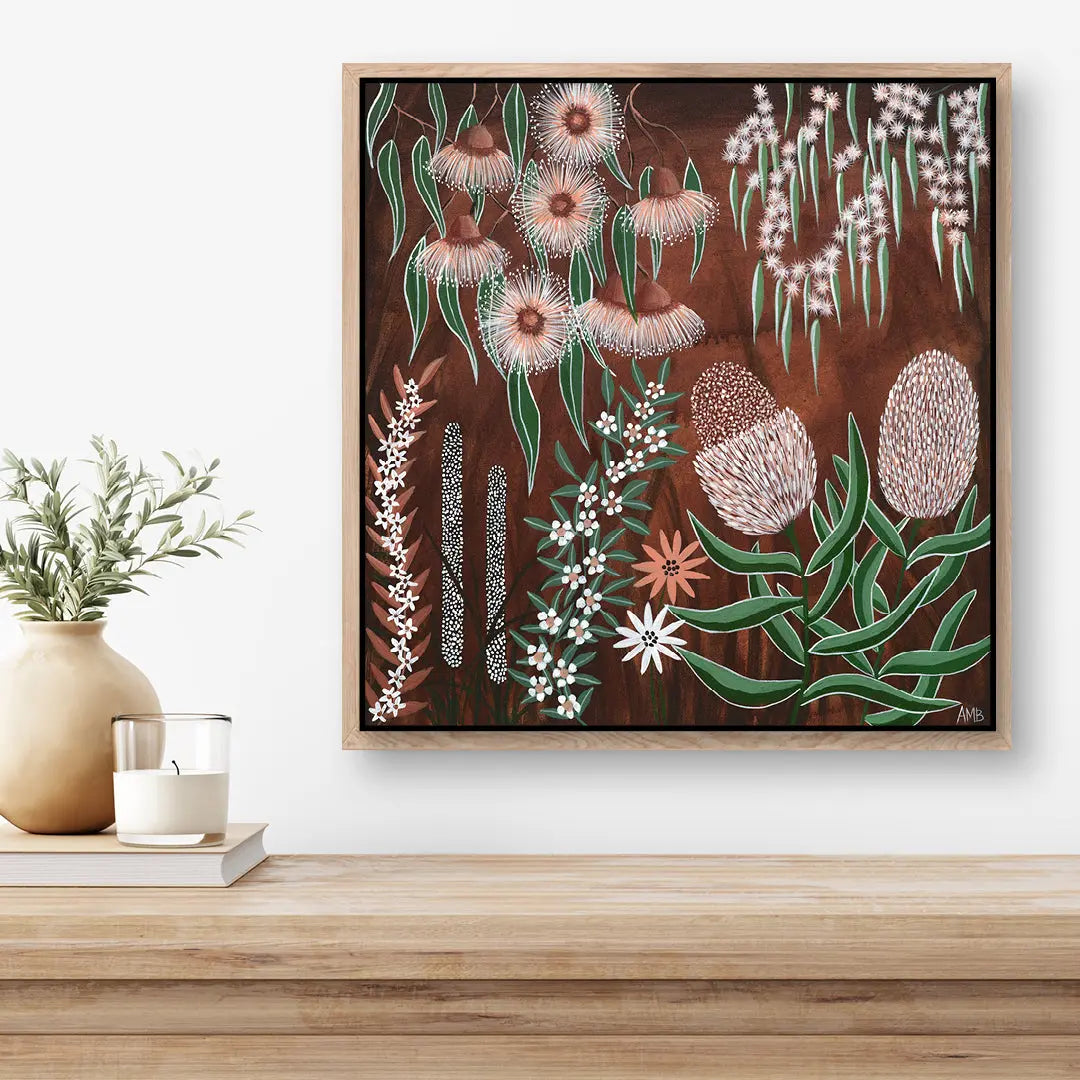 Banksia Blooms Art by Anne-Marie Bloor