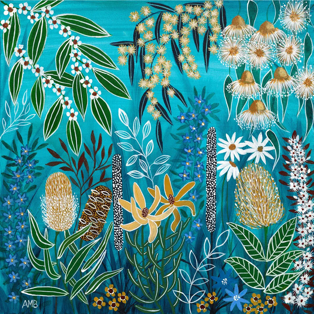 Floral Abundance Print Art by Anne-Marie Bloor