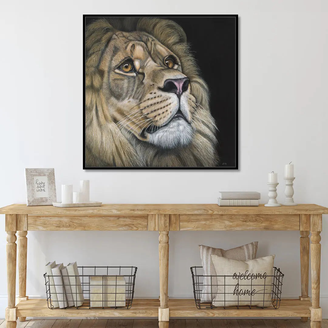 Hope - Lion Painting Art by Anne-Marie Bloor