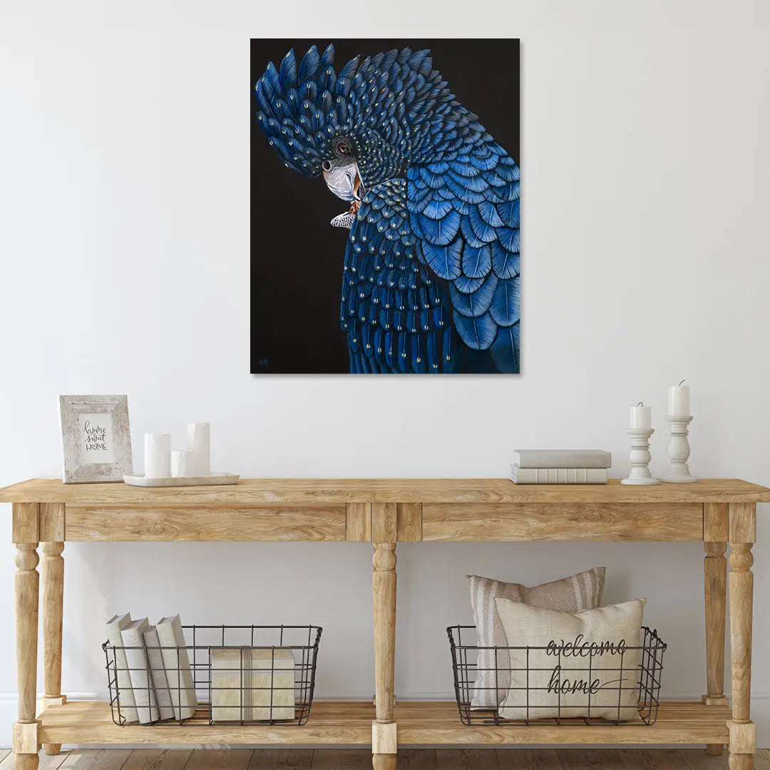 Kylie Black Cockatoo Art by Anne-Marie Bloor