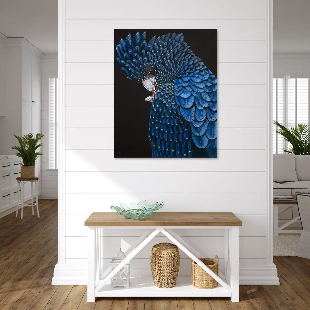Kylie Black Cockatoo Art by Anne-Marie Bloor