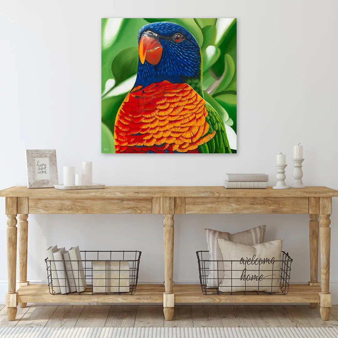 Larry - Lorikeet Art by Anne-Marie Bloor