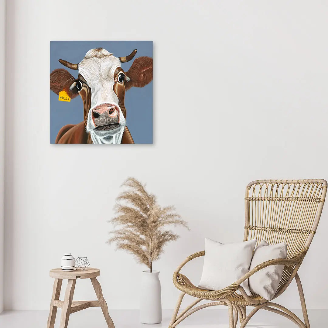 Milly Cow Art by Anne-Marie Bloor