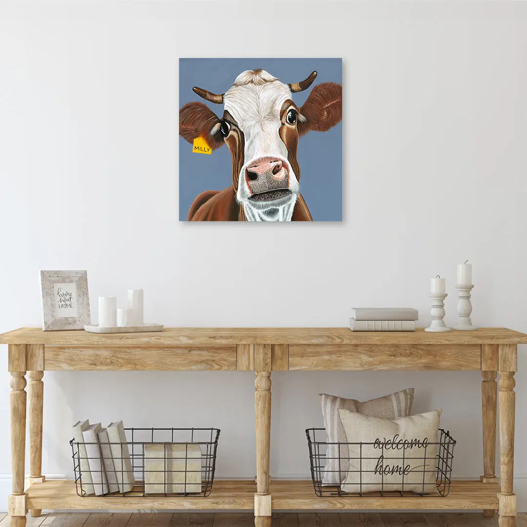 Milly Cow Art by Anne-Marie Bloor