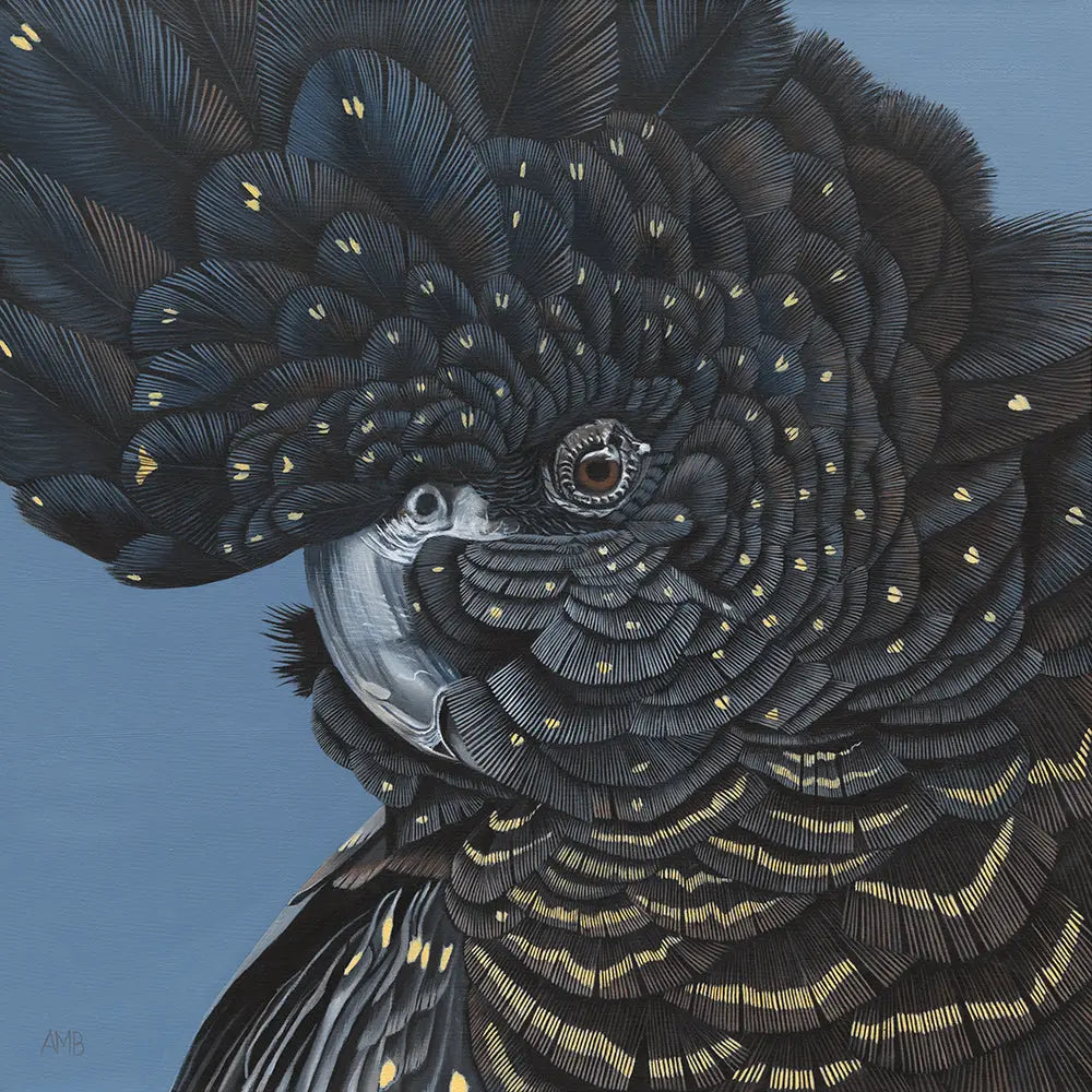 Sheila Black Cockatoo Print Art by Anne-Marie Bloor