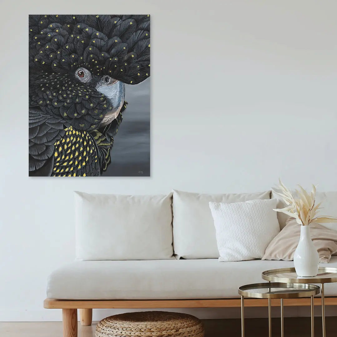 Sharon Black Cockatoo Art by Anne-Marie Bloor