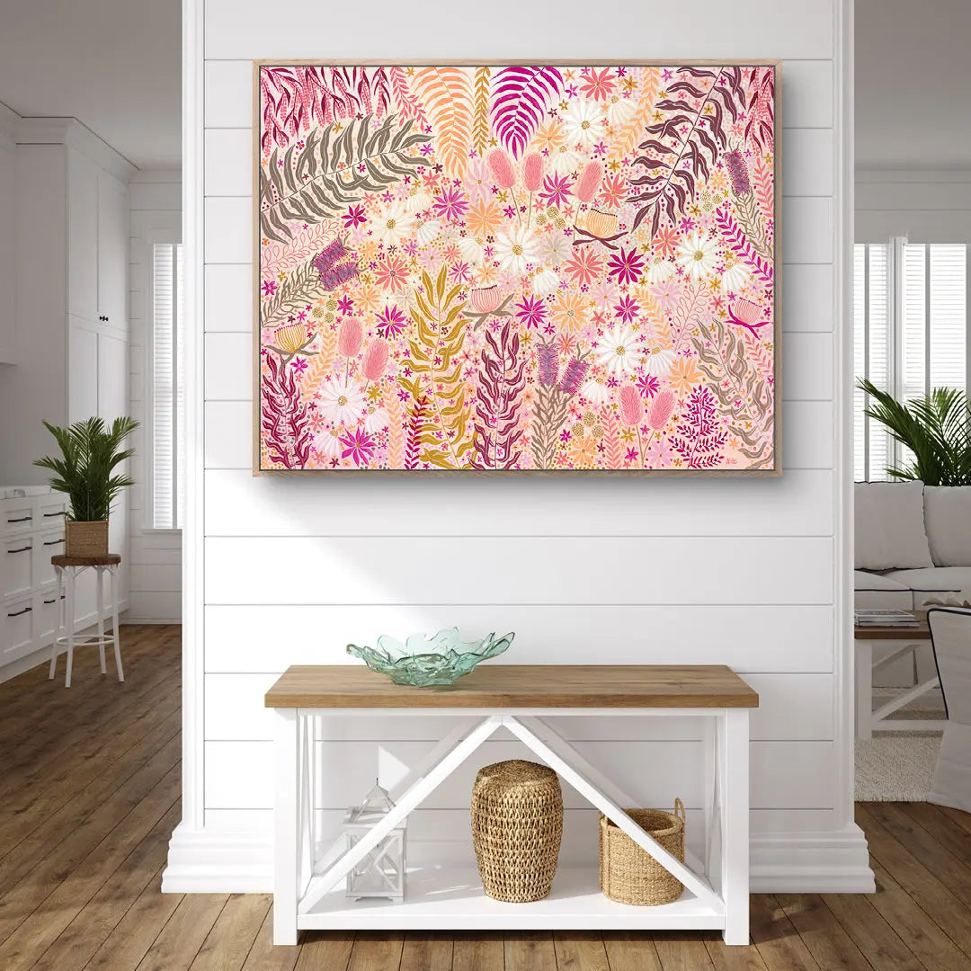 Sunburst Florals Art by Anne-Marie Bloor