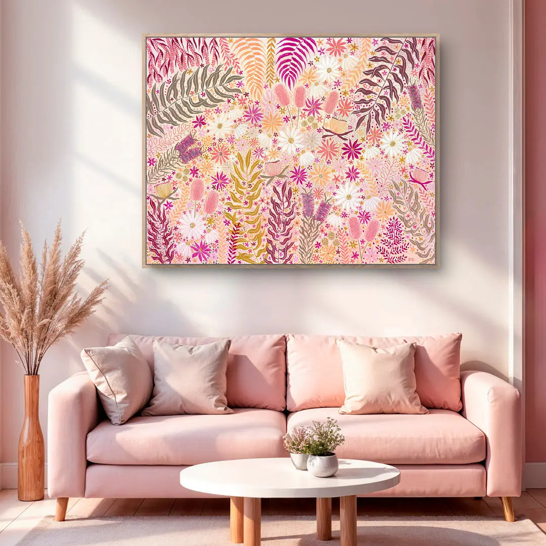 Sunburst Florals Art by Anne-Marie Bloor