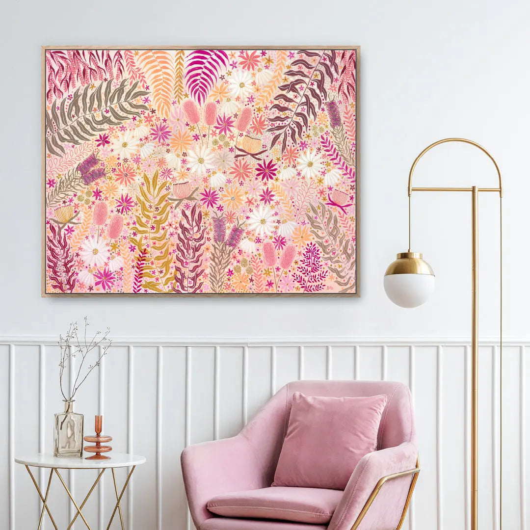 Sunburst Florals Art by Anne-Marie Bloor
