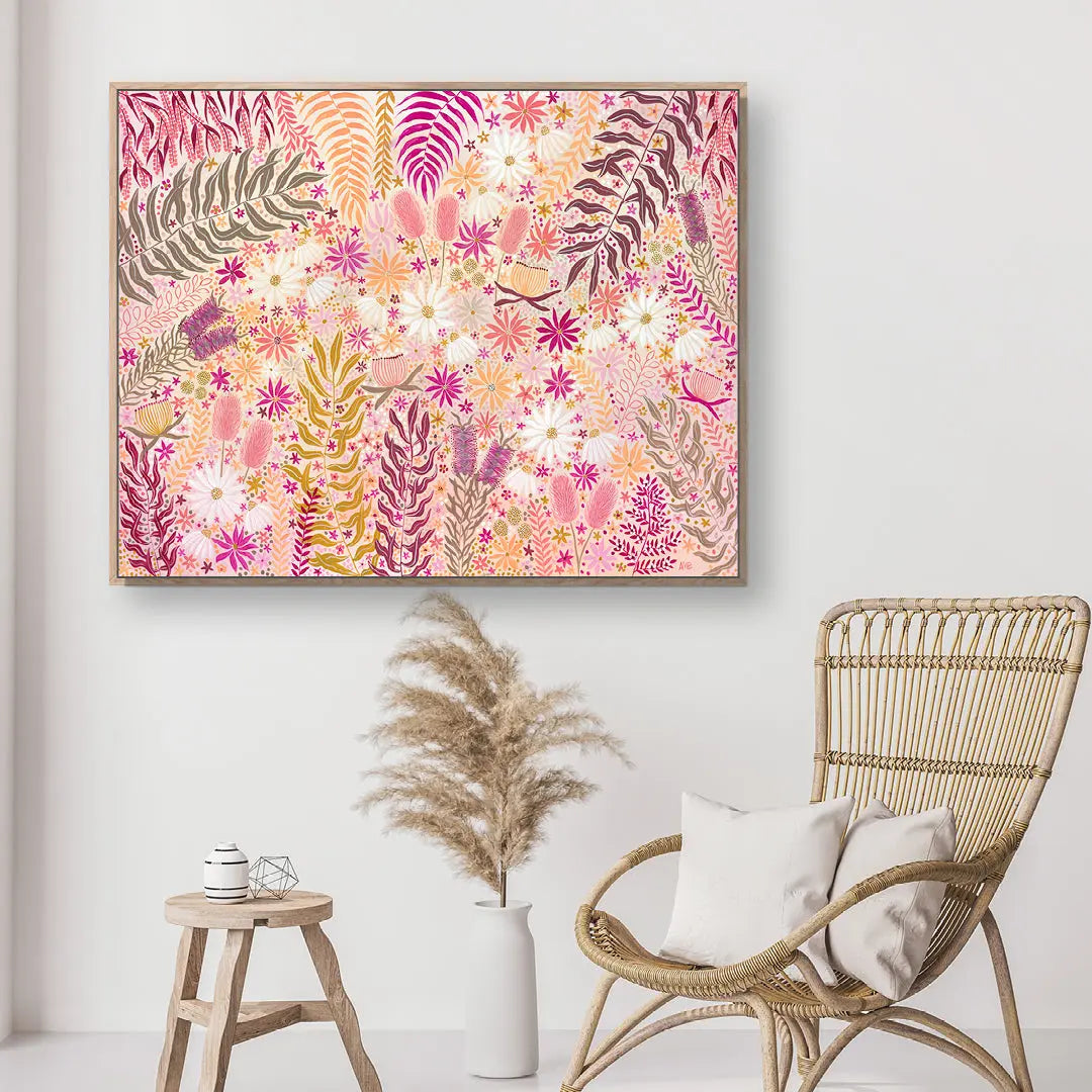 Sunburst Florals Art by Anne-Marie Bloor