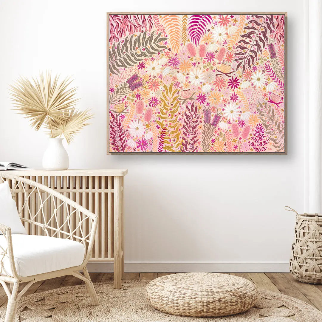 Sunburst Florals Art by Anne-Marie Bloor