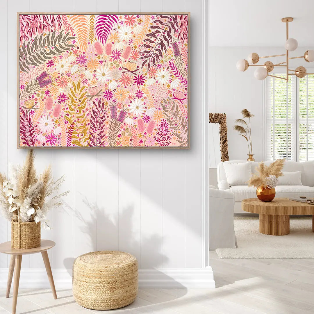 Sunburst Florals Art by Anne-Marie Bloor