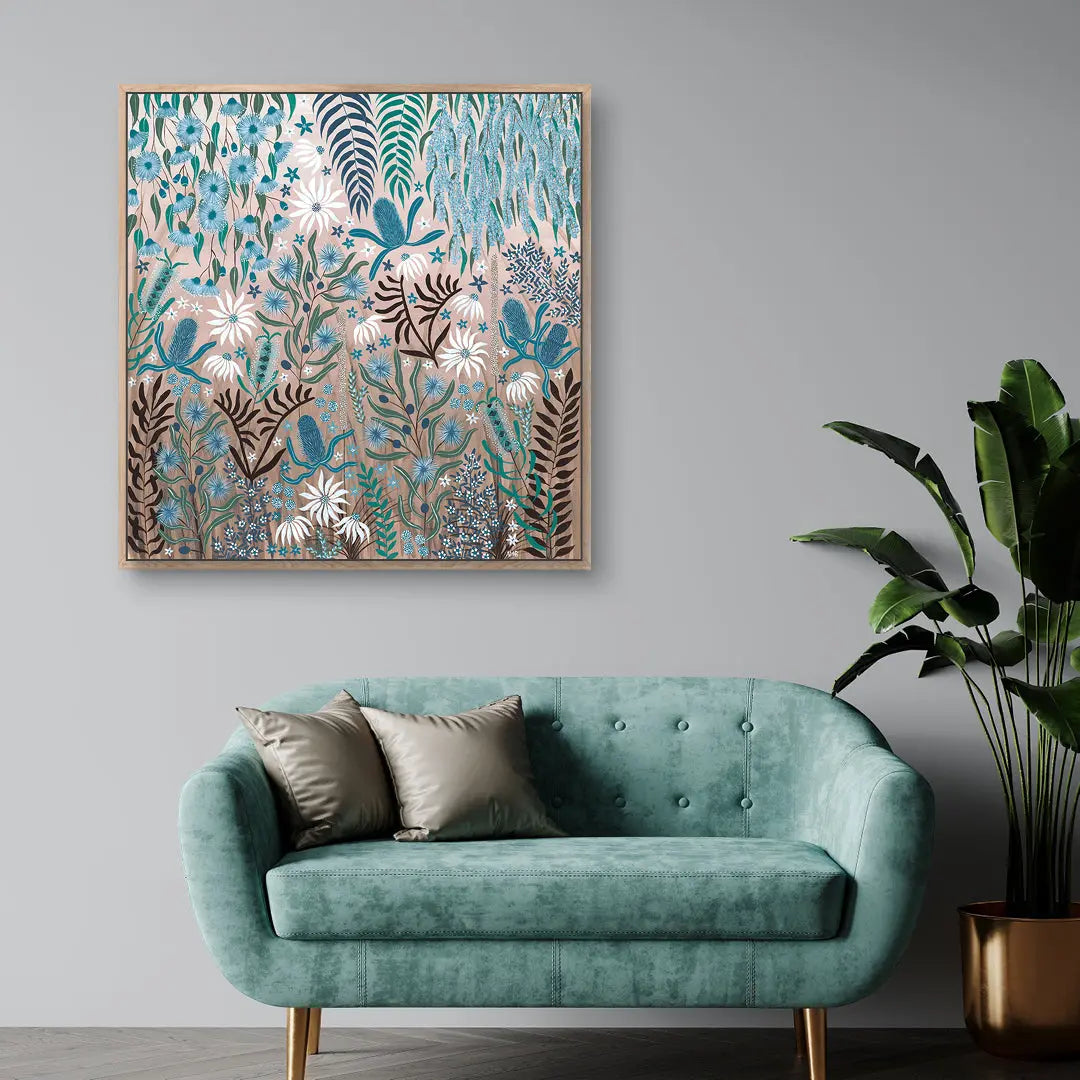 Teal Temptation is a Australian Native Flora painting.