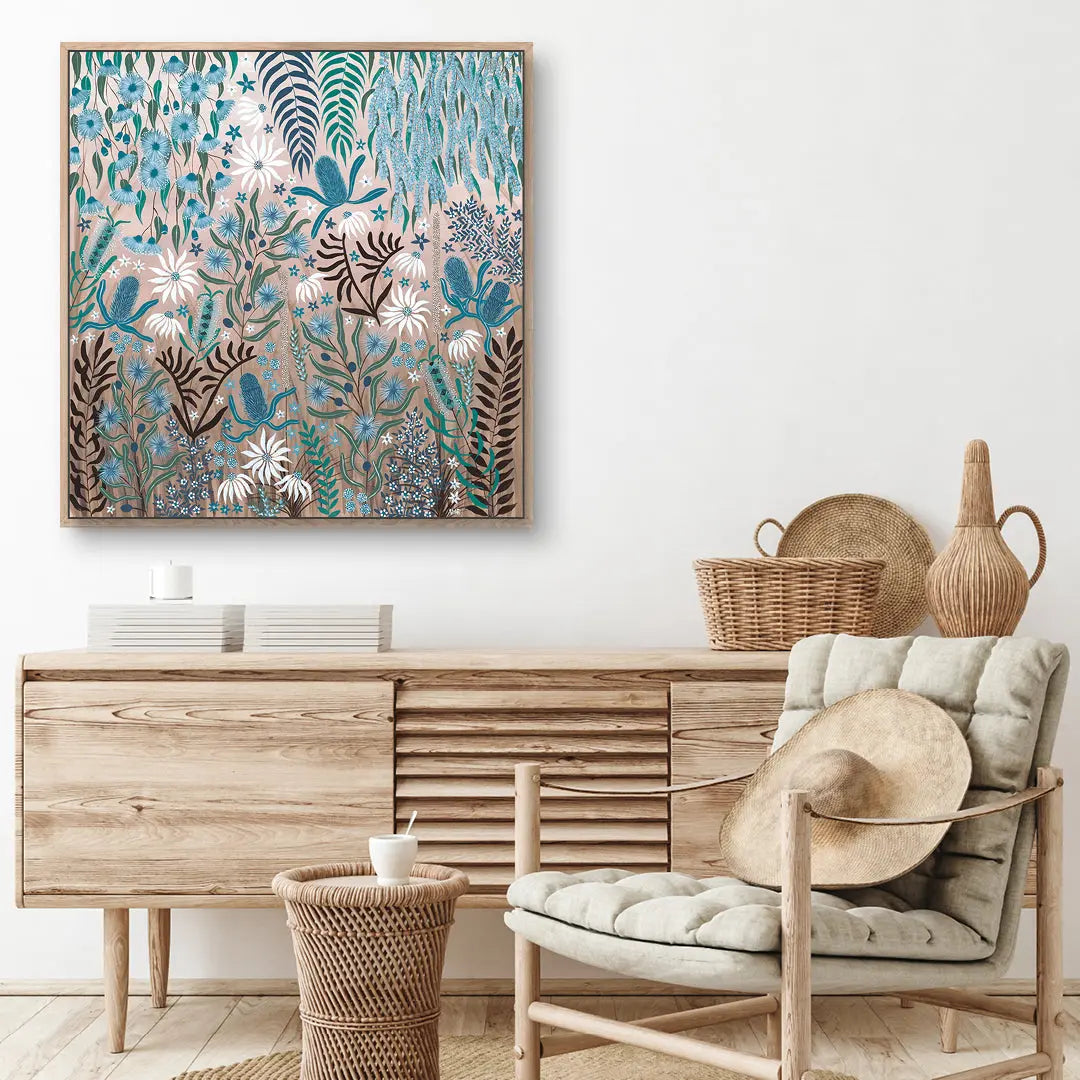 Teal Temptation is a Australian Native Flora painting.