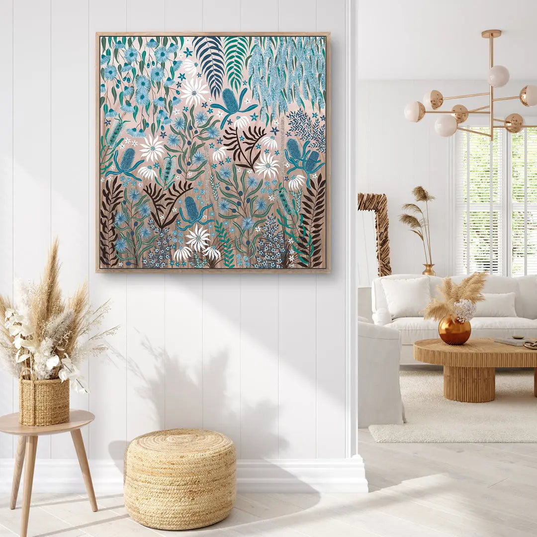 Teal Temptation is a Australian Native Flora painting.