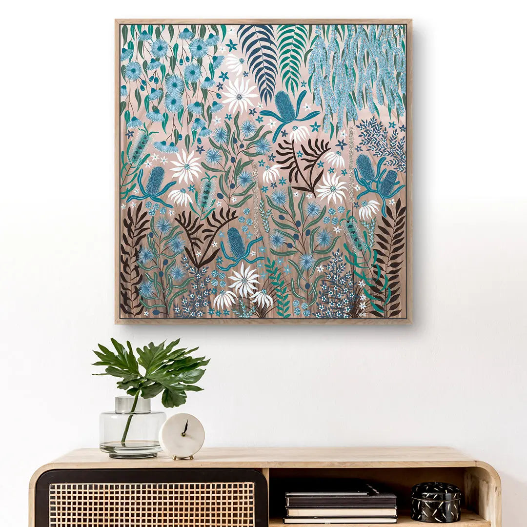 Teal Temptation is a Australian Native Flora painting.