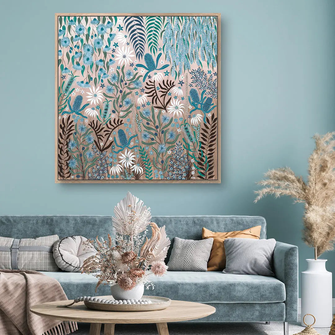 Teal Temptation is a Australian Native Flora painting.