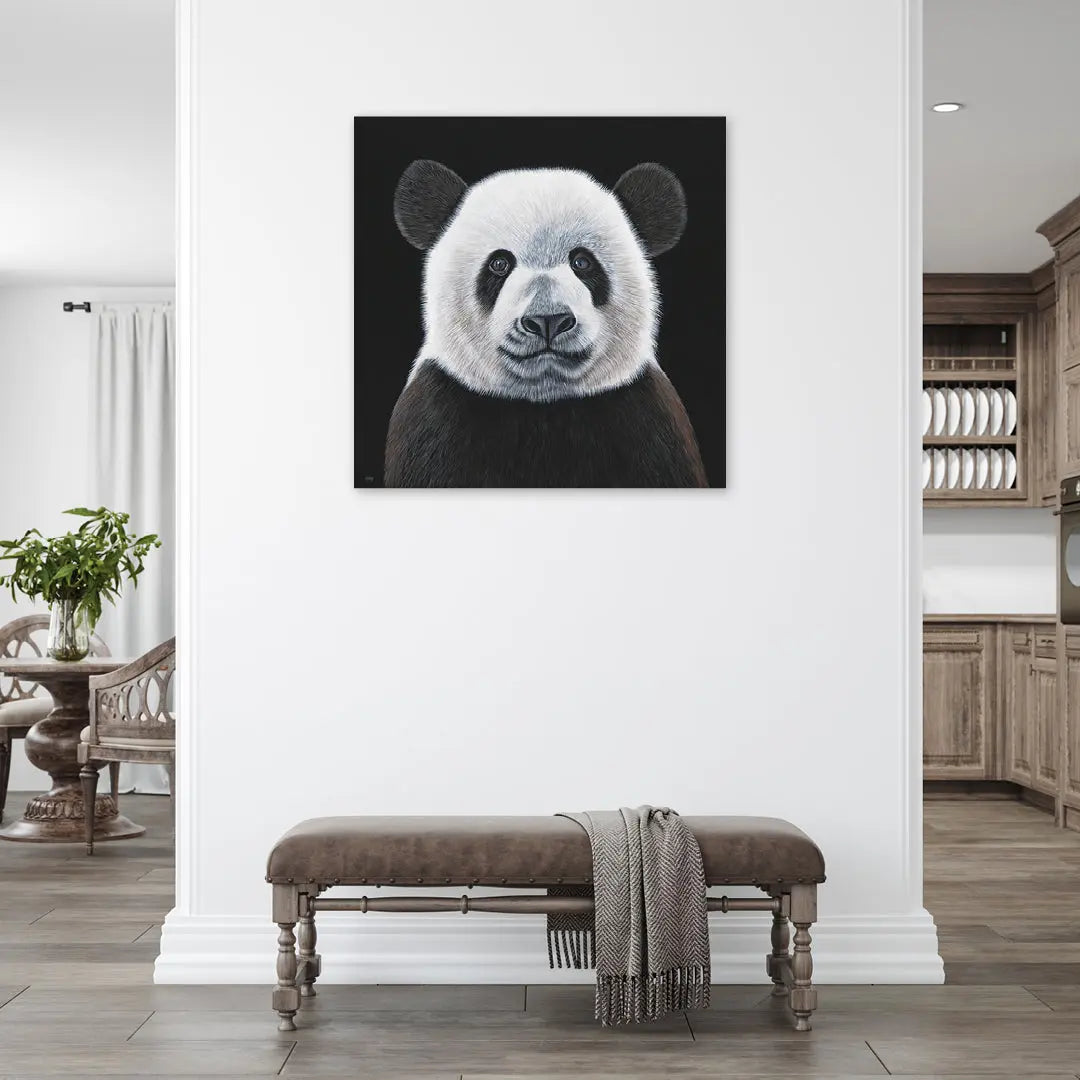 Bamboo - Giant Panda Painting Art by Anne-Marie Bloor