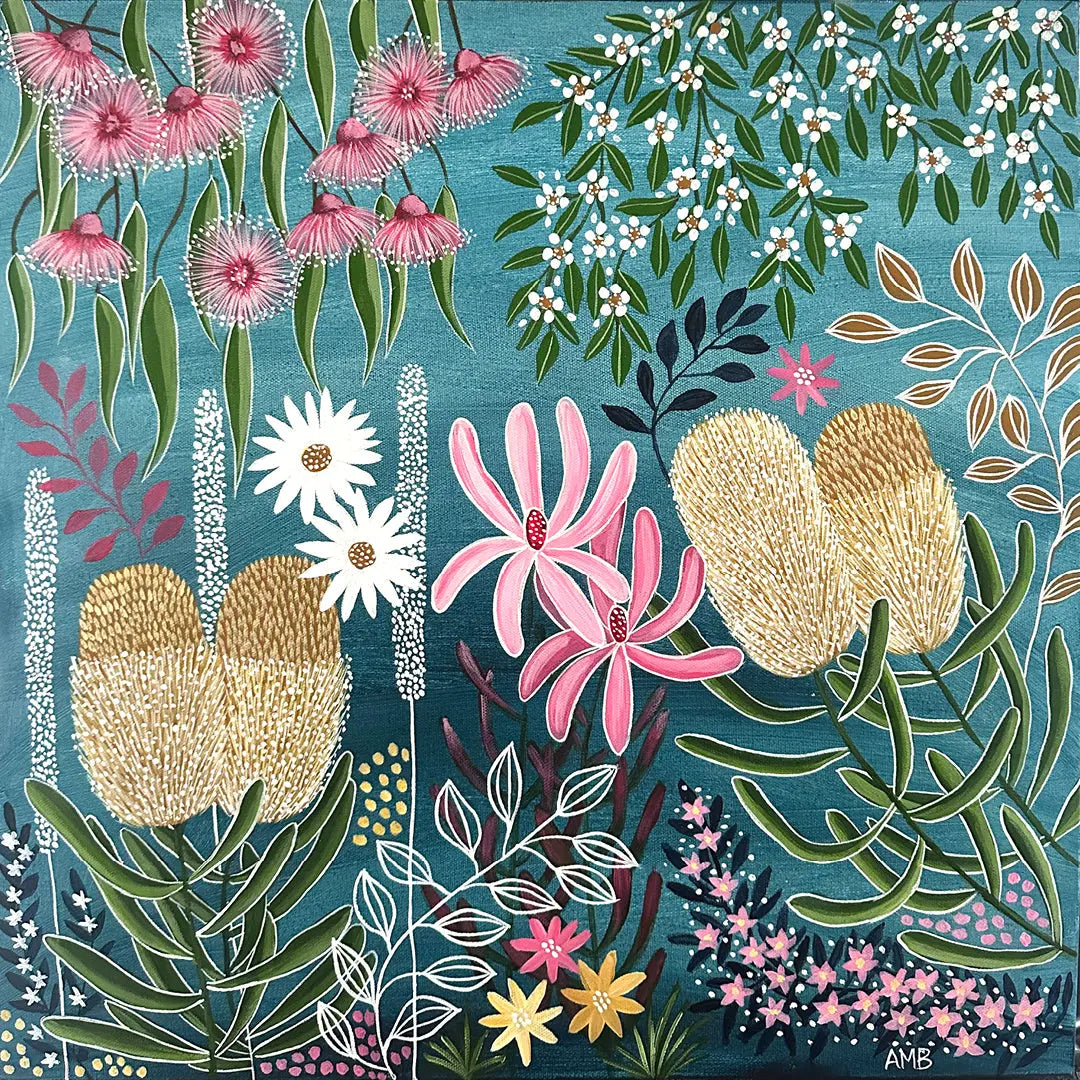Banksia Breeze Art by Anne-Marie Bloor