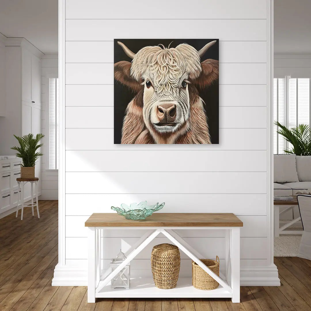 Daisy Highland Cow Art by Anne-Marie Bloor