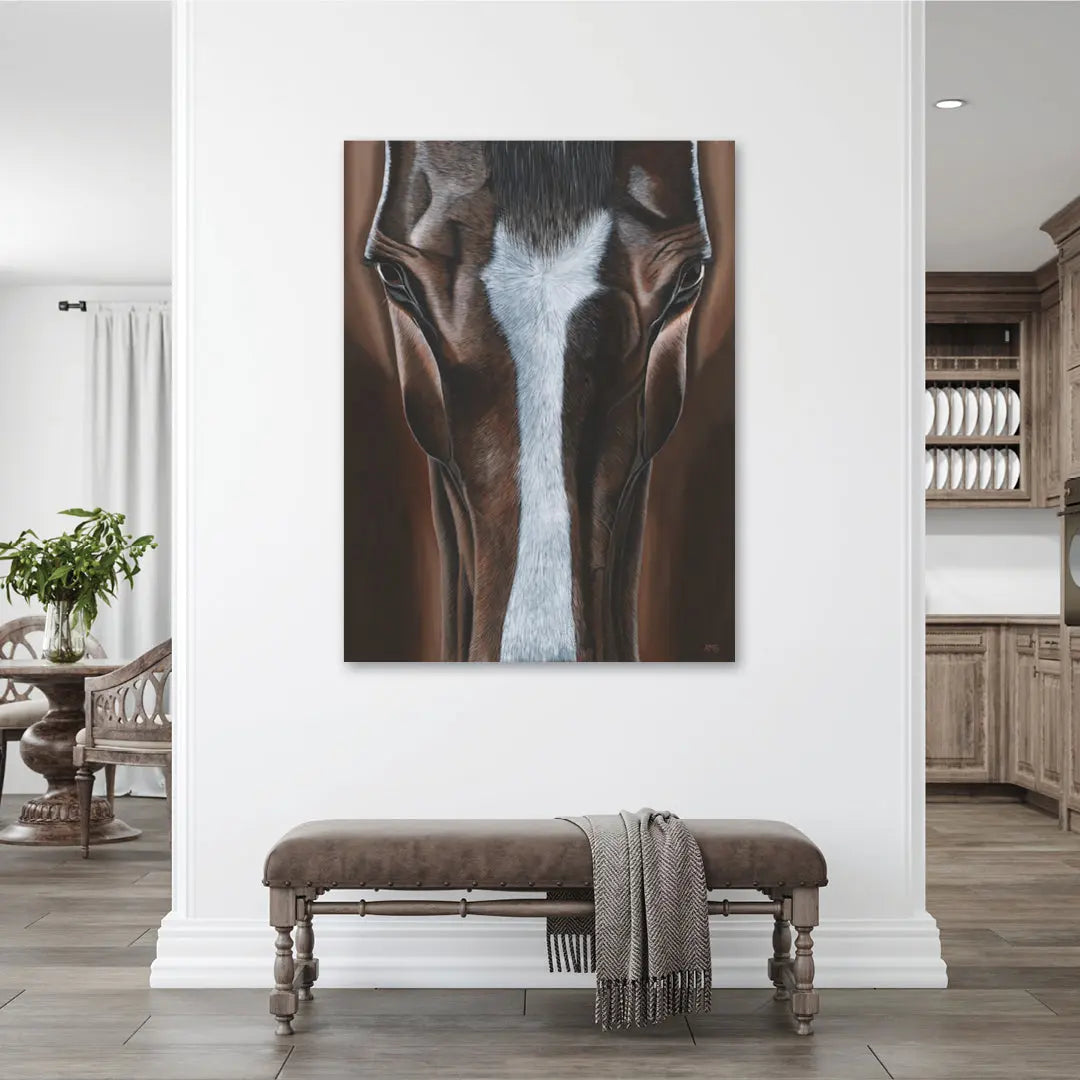 Gentleman Jake Horse Portrait Art by Anne-Marie Bloor