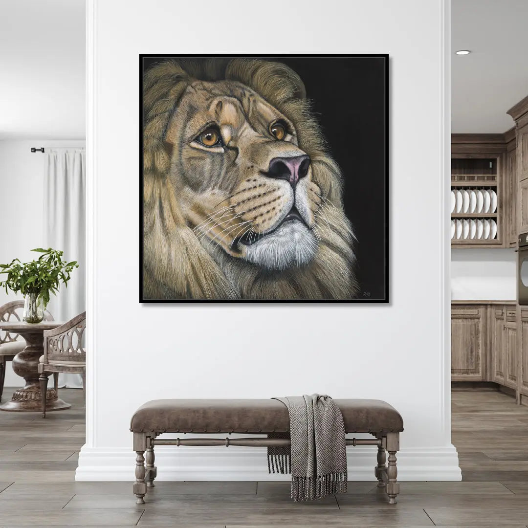 Hope - Lion Painting Art by Anne-Marie Bloor