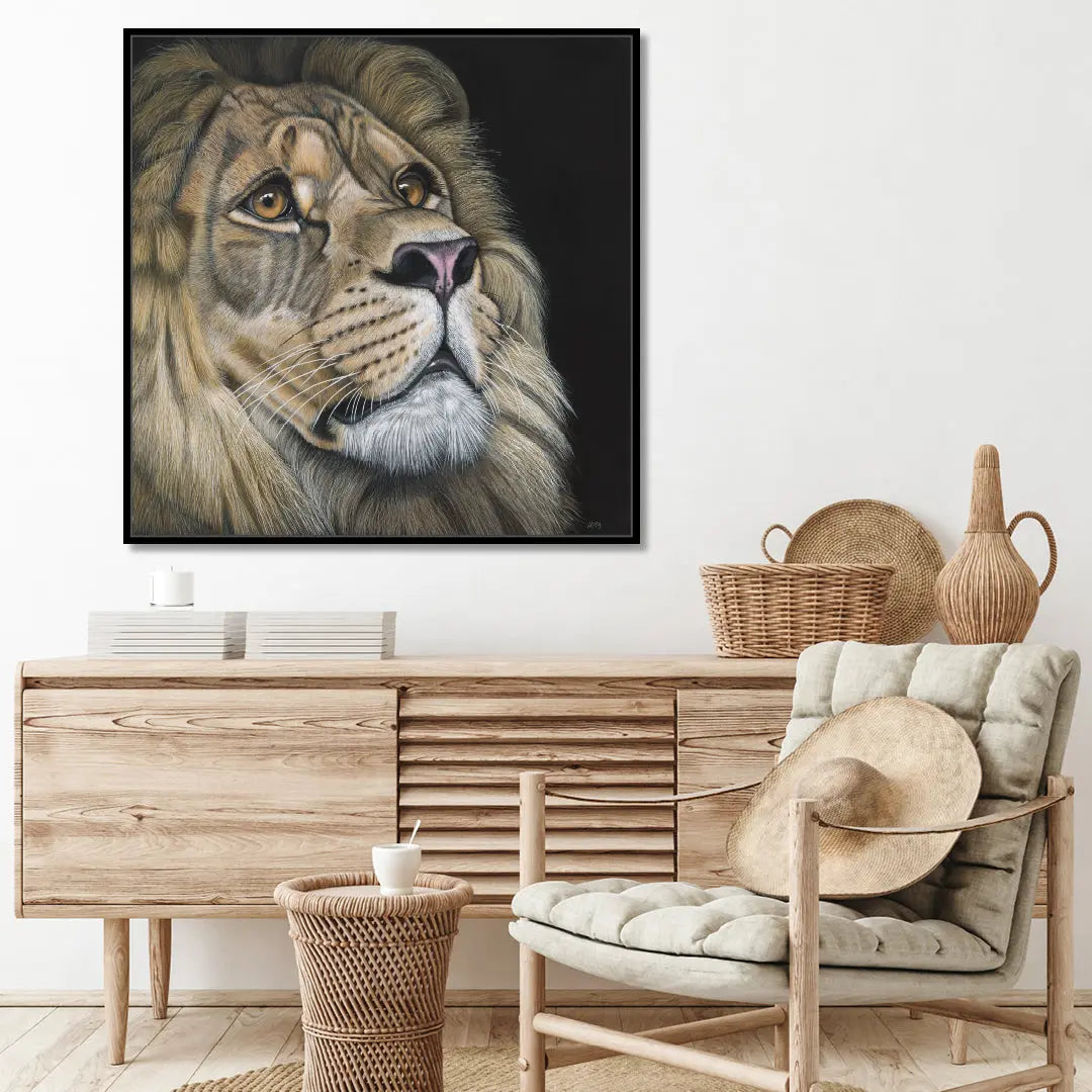 Hope - Lion Painting Art by Anne-Marie Bloor