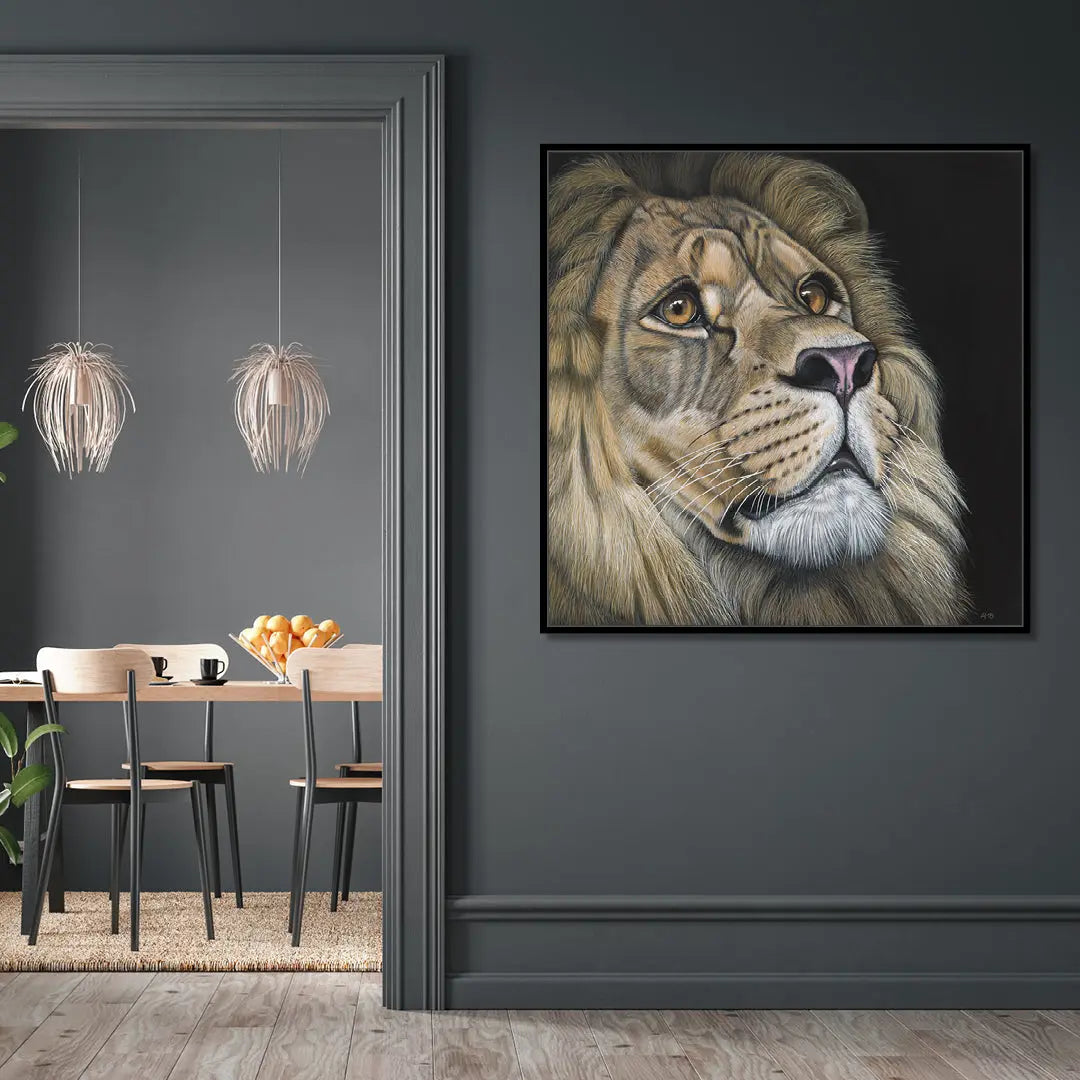 Hope - Lion Painting Art by Anne-Marie Bloor
