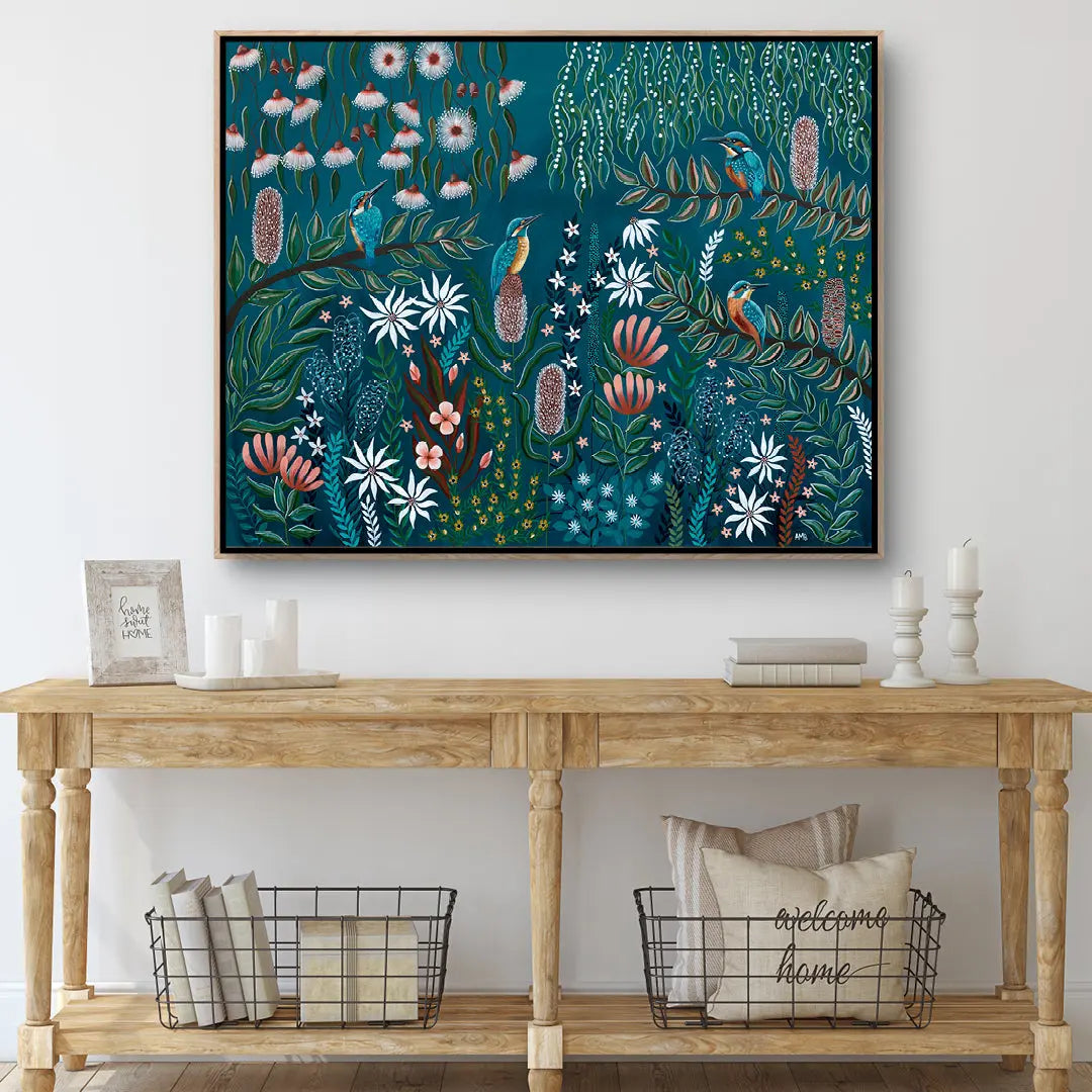 Kingfisher Valley Print Art by Anne-Marie Bloor