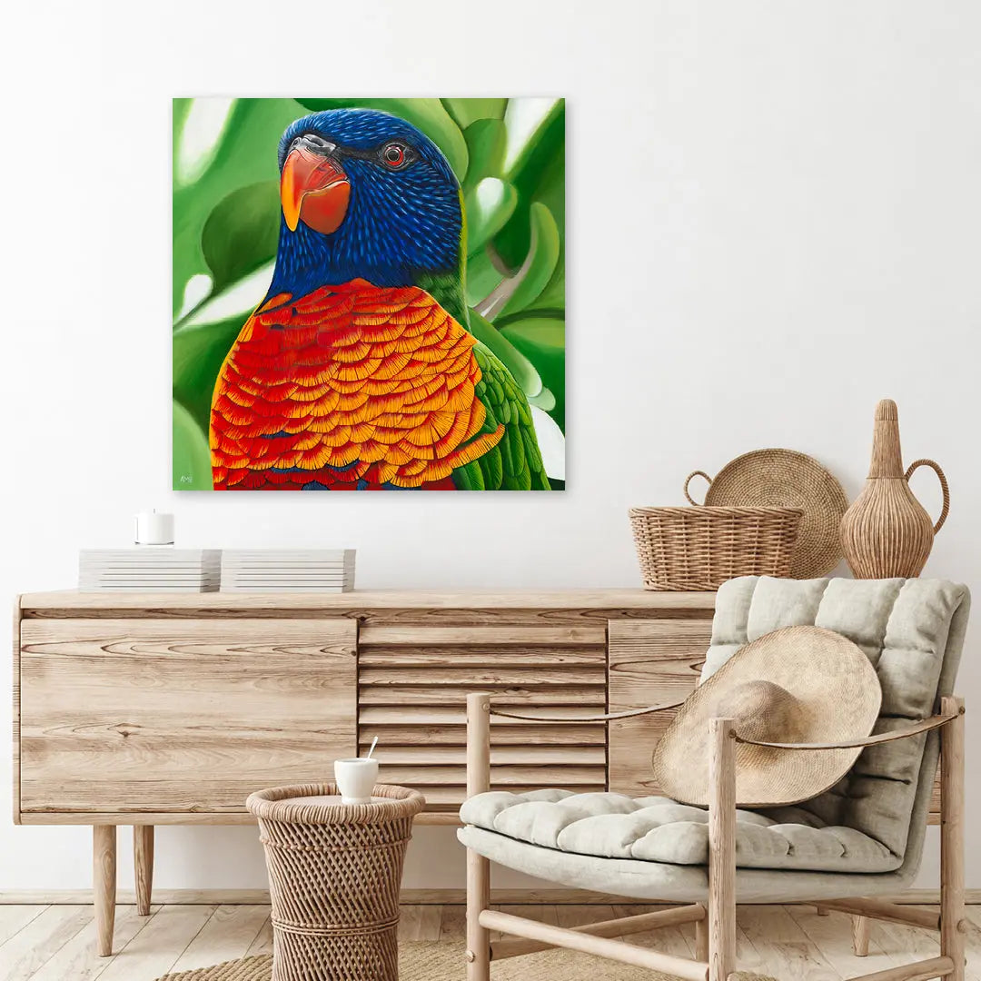 Larry - Lorikeet Art by Anne-Marie Bloor