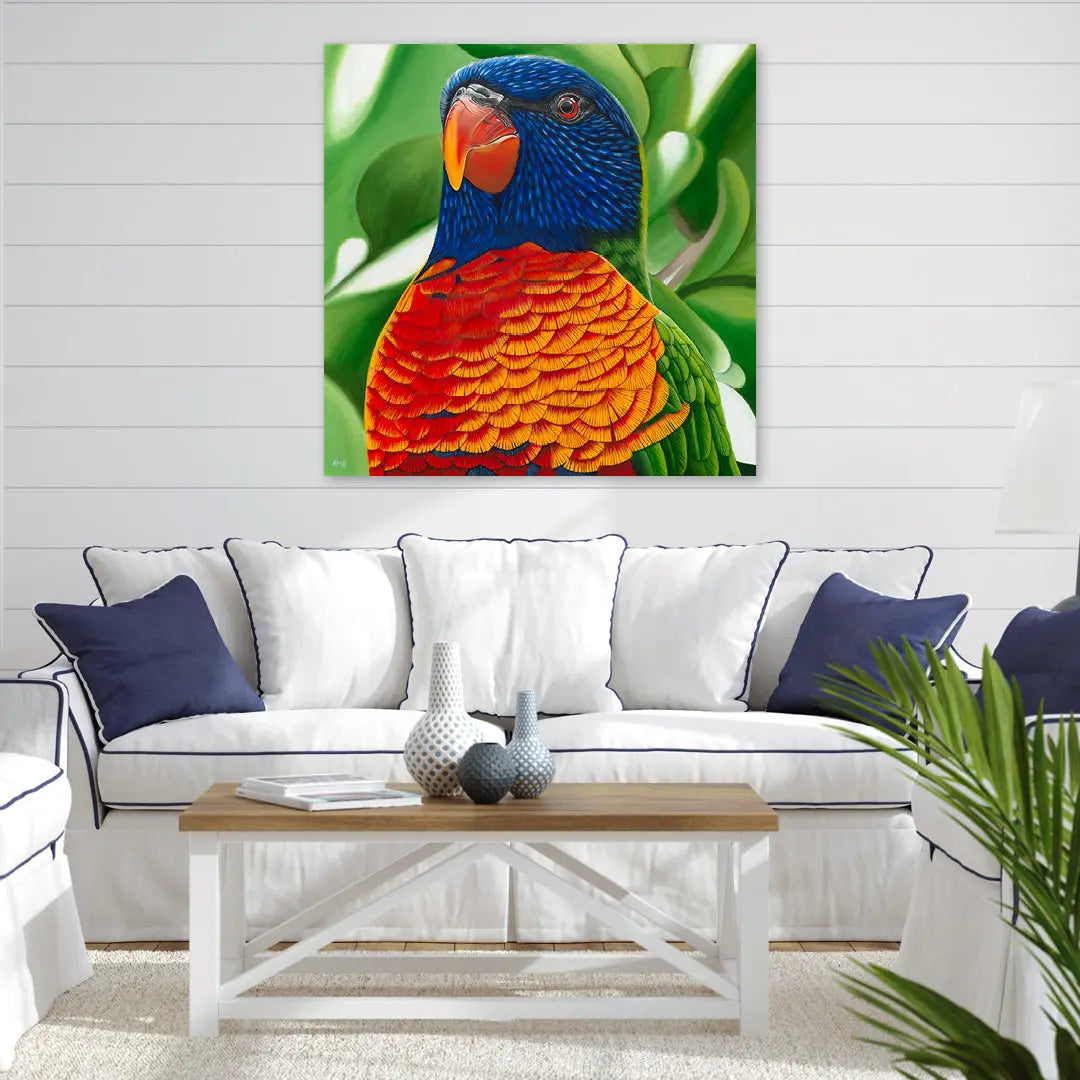 Larry - Lorikeet Art by Anne-Marie Bloor
