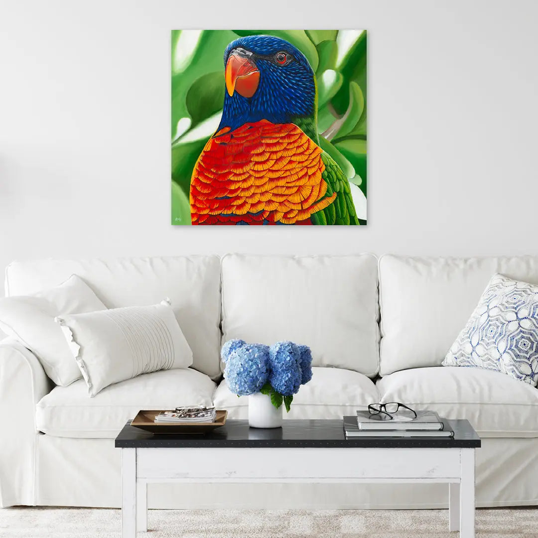 Larry - Lorikeet Art by Anne-Marie Bloor
