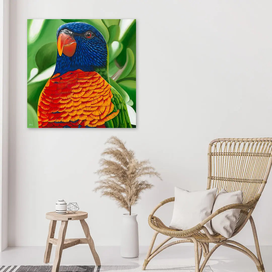 Larry - Lorikeet Art by Anne-Marie Bloor