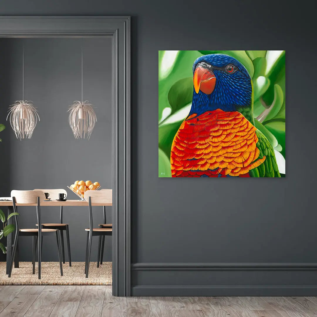 Larry - Lorikeet Art by Anne-Marie Bloor
