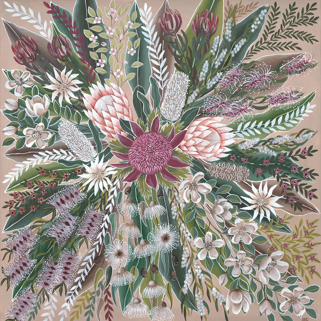 Luscious Blooms Print Art by Anne-Marie Bloor