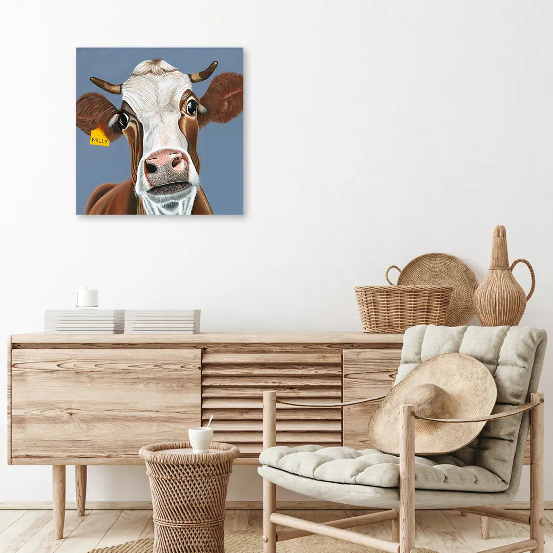Milly Cow Art by Anne-Marie Bloor