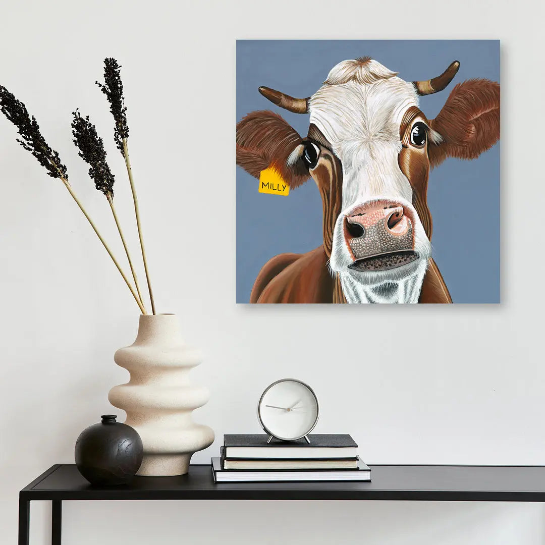 Milly Cow Art by Anne-Marie Bloor