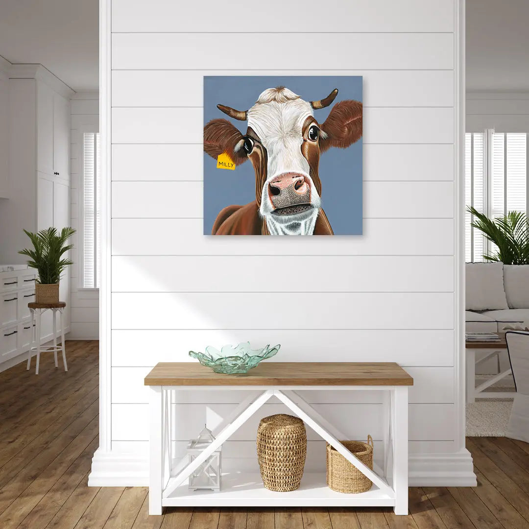 Milly Cow Art by Anne-Marie Bloor