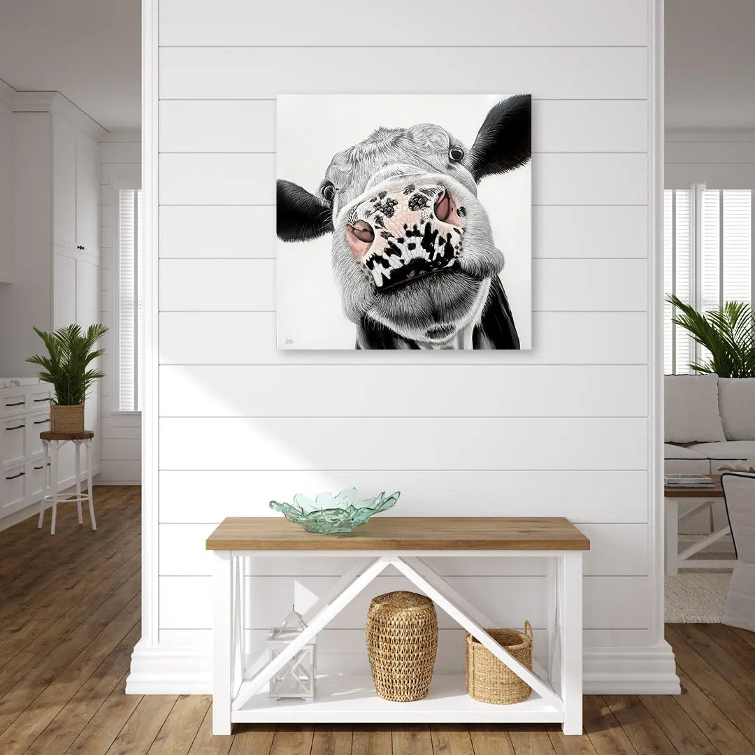 Missy Moo Cow Art by Anne-Marie Bloor