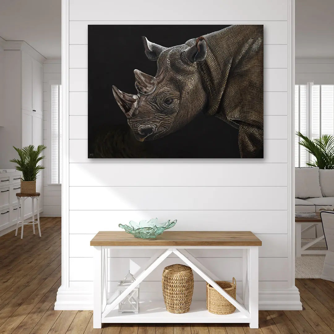 Murindi Rhino Art by Anne-Marie Bloor