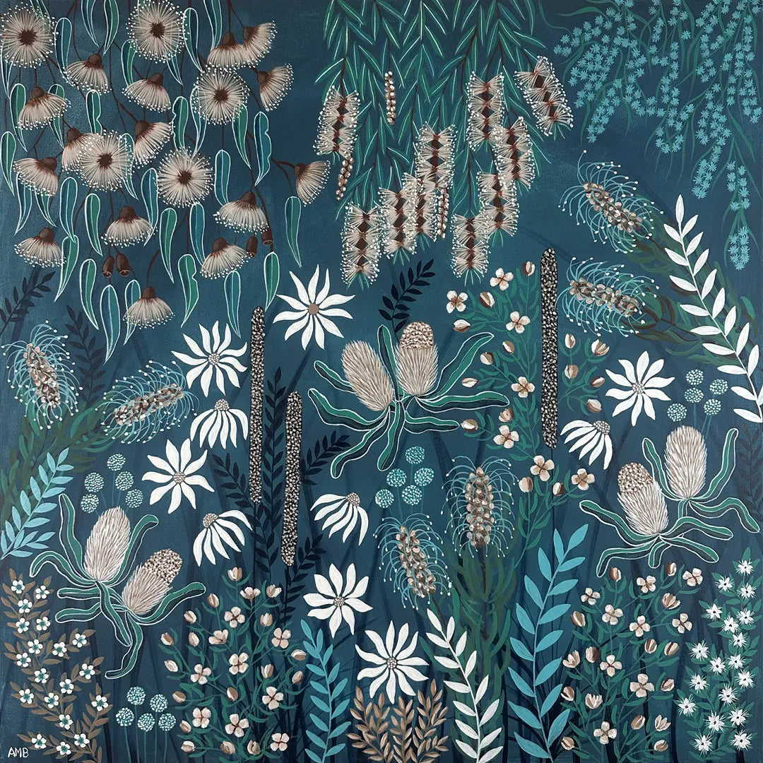 Native Blooms Art by Anne-Marie Bloor