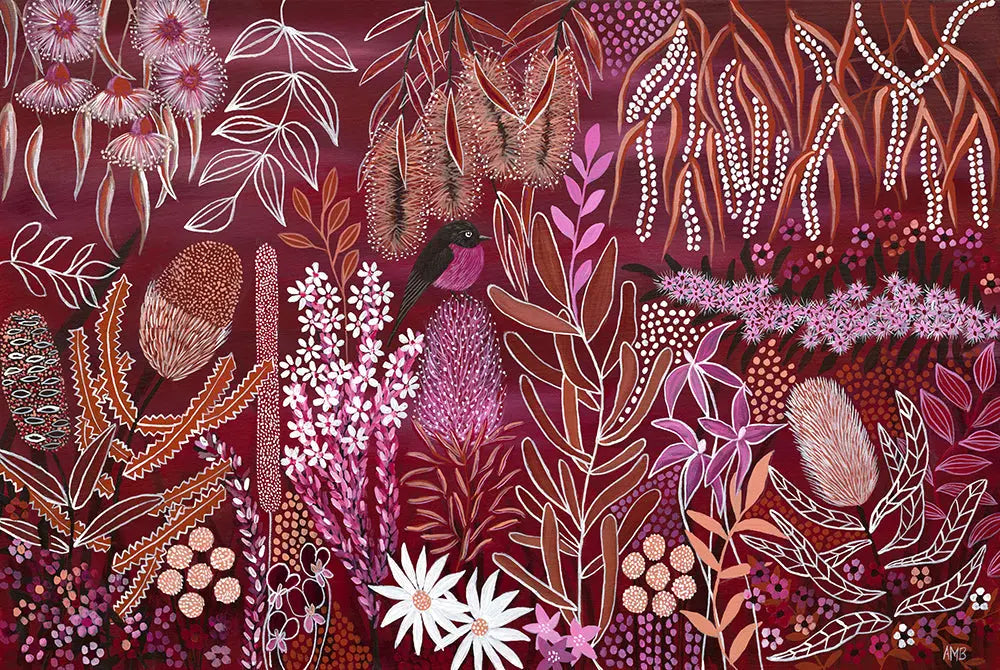 Bubblegum Print Art by Anne-Marie Bloor