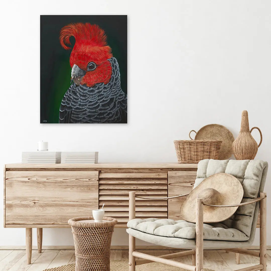 Redmond Gang Gang Cockatoo Art by Anne-Marie Bloor