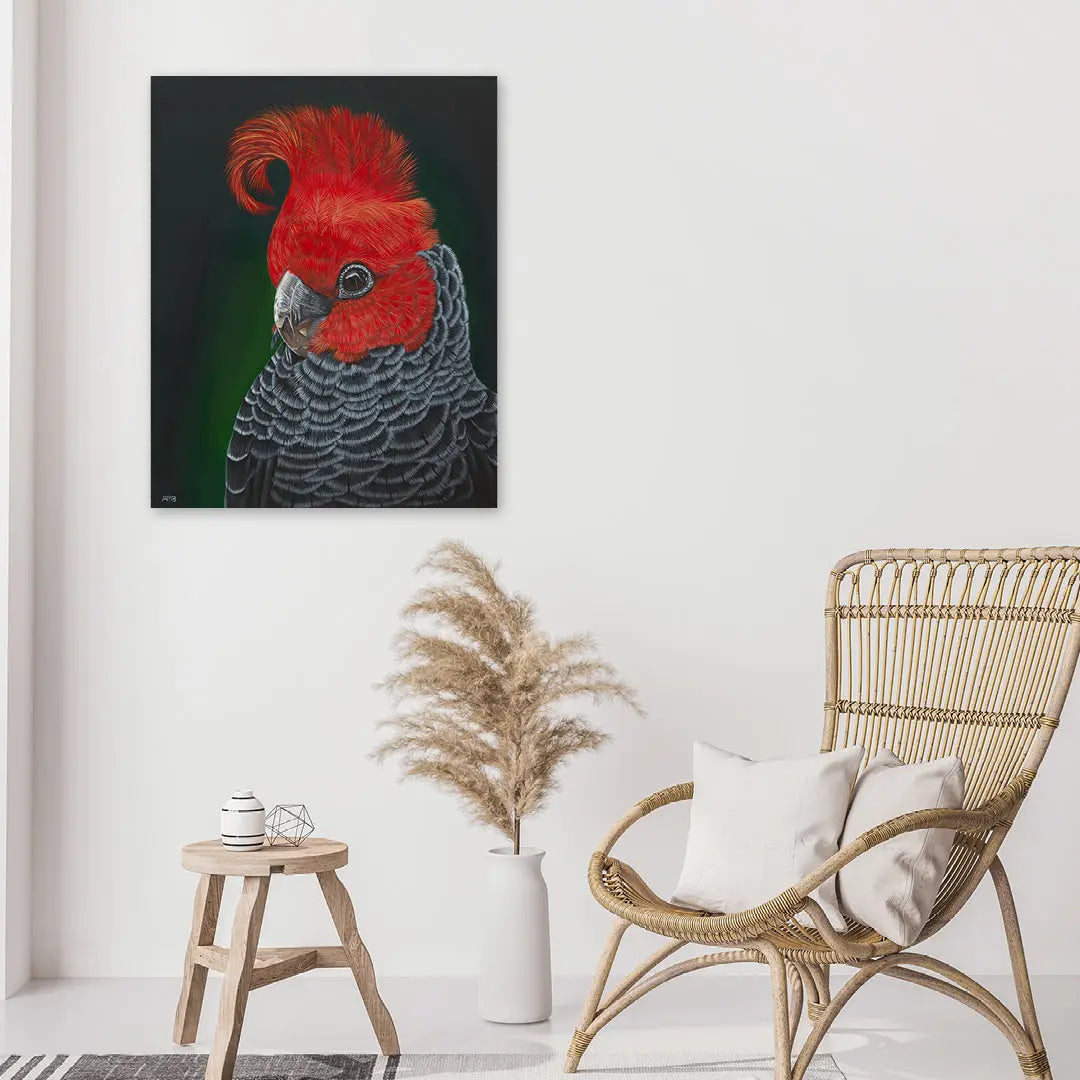 Redmond Gang Gang Cockatoo Art by Anne-Marie Bloor