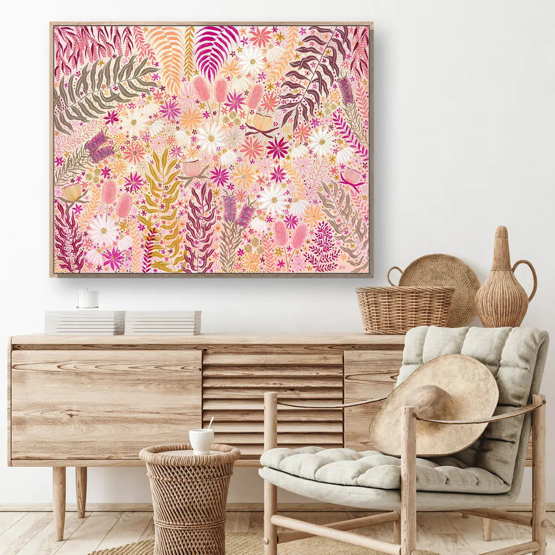 Sunburst Florals Art by Anne-Marie Bloor