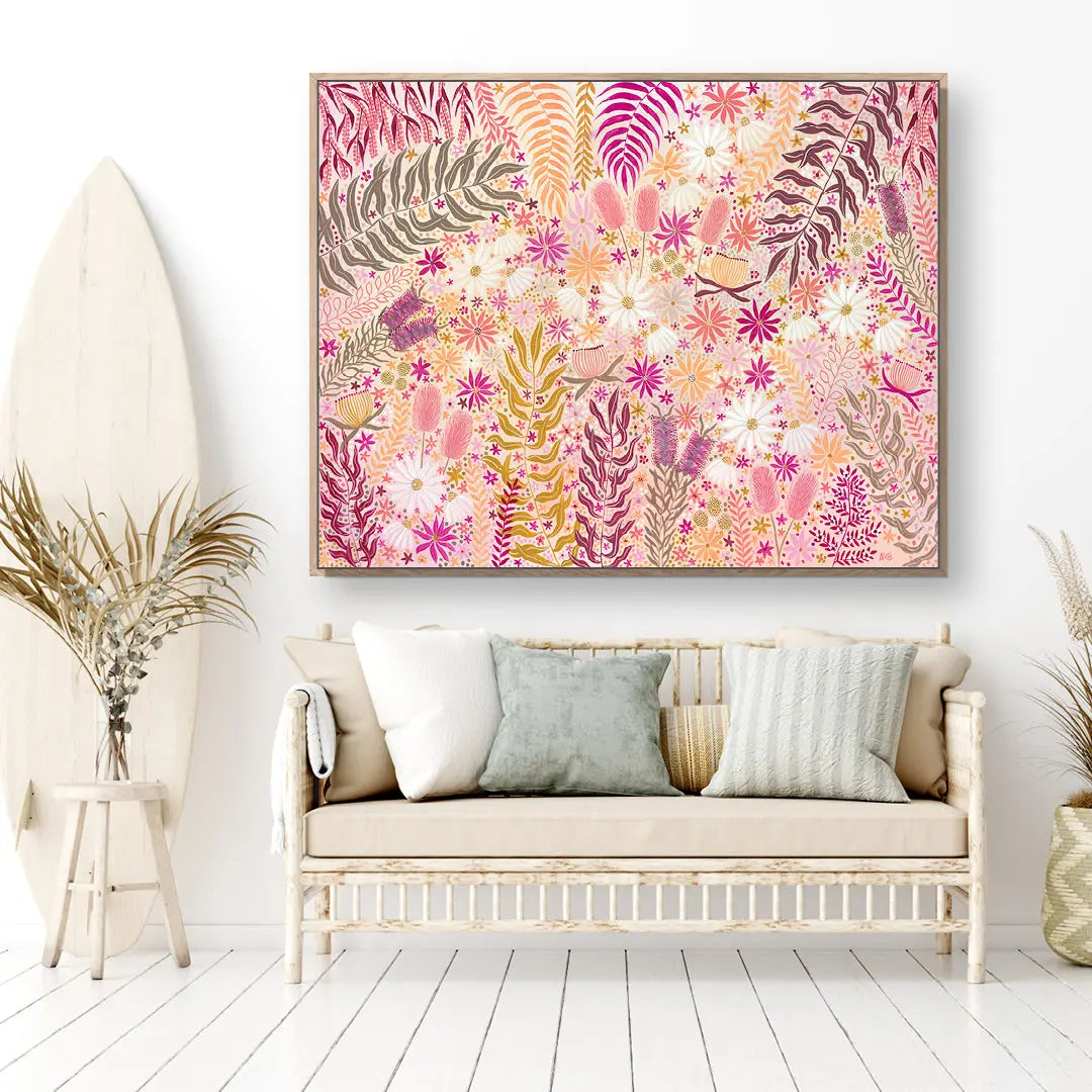 Sunburst Florals Art by Anne-Marie Bloor
